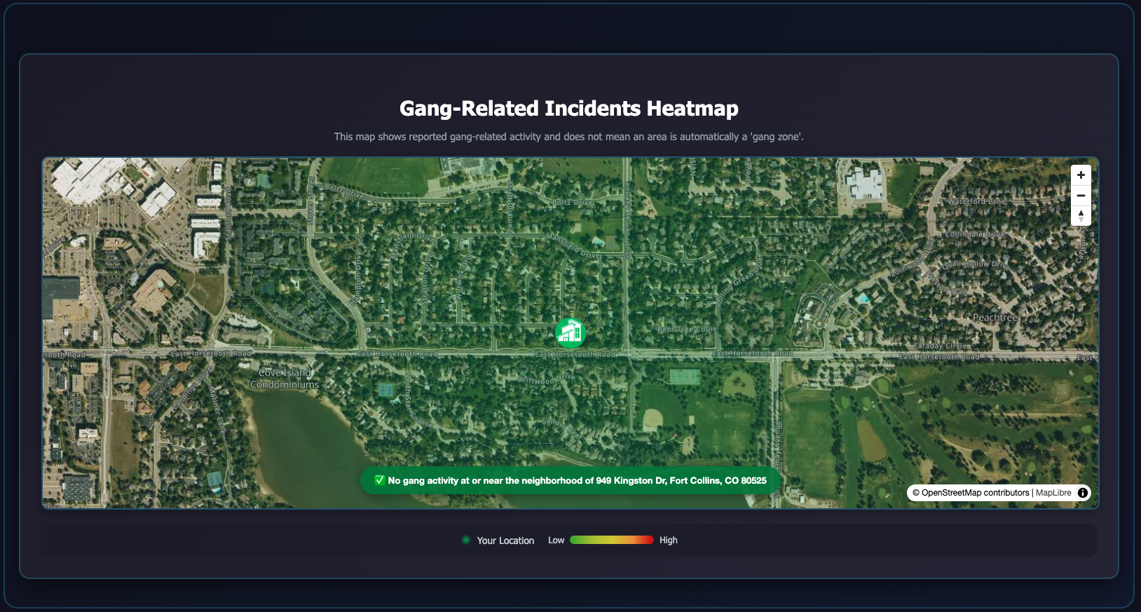 Gang activity map